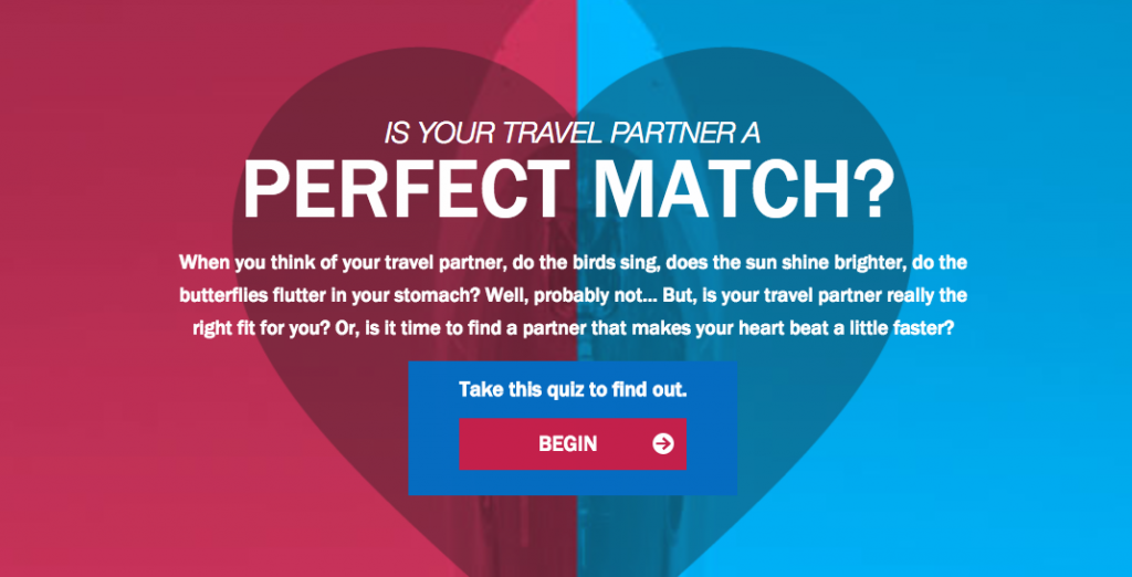 interactive content marketing example orbitz