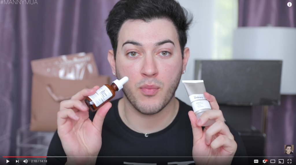 Manny MUA Influencer Video