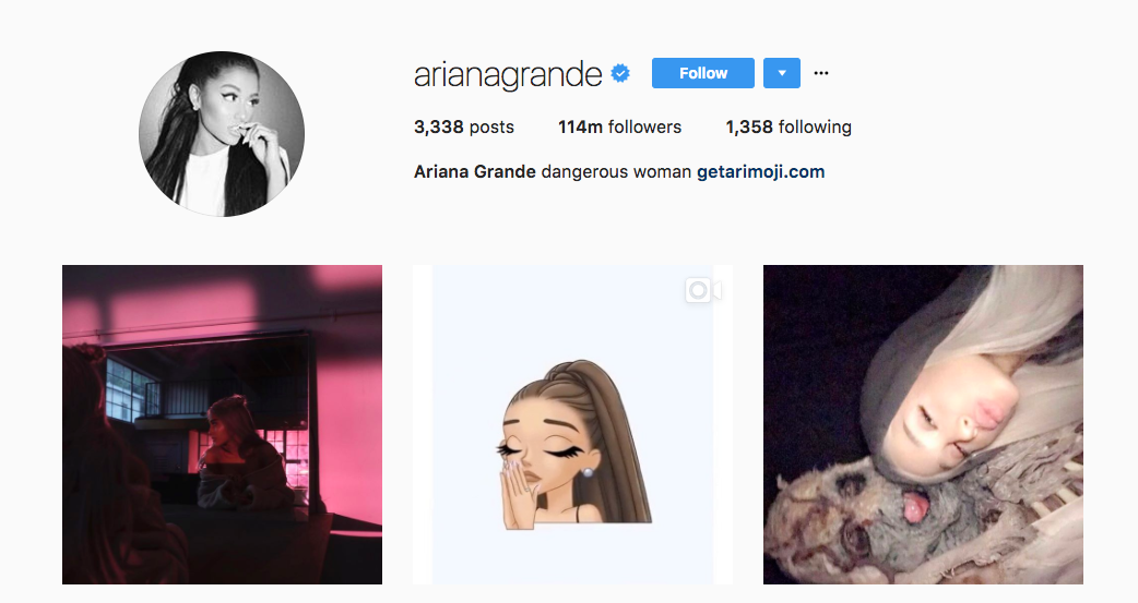 No 1 most followed on instagram 2017
