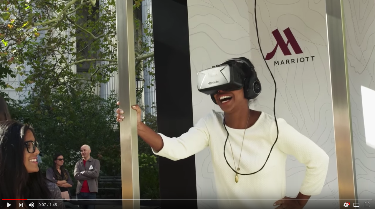 virtual reality content marketing marriott